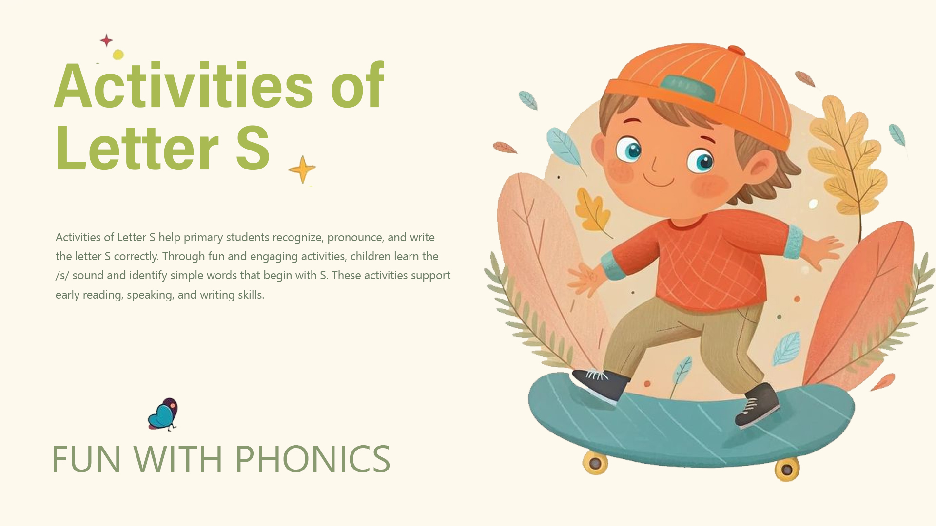 Activities of Letter S