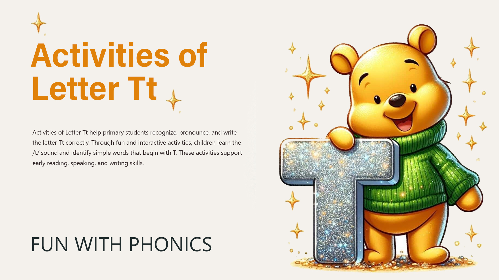 Activities of Letter Tt