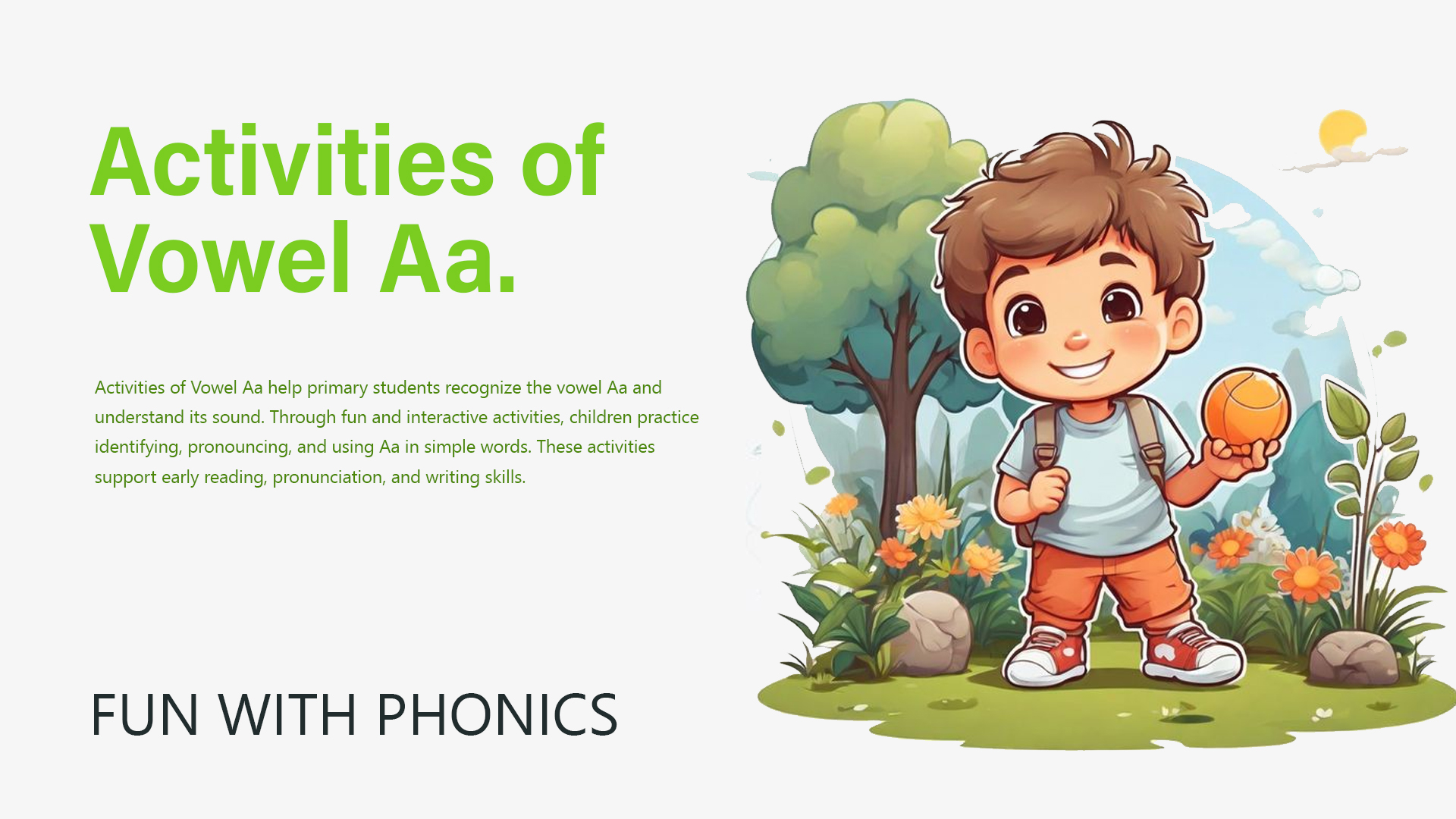 Activities of Vowel Aa