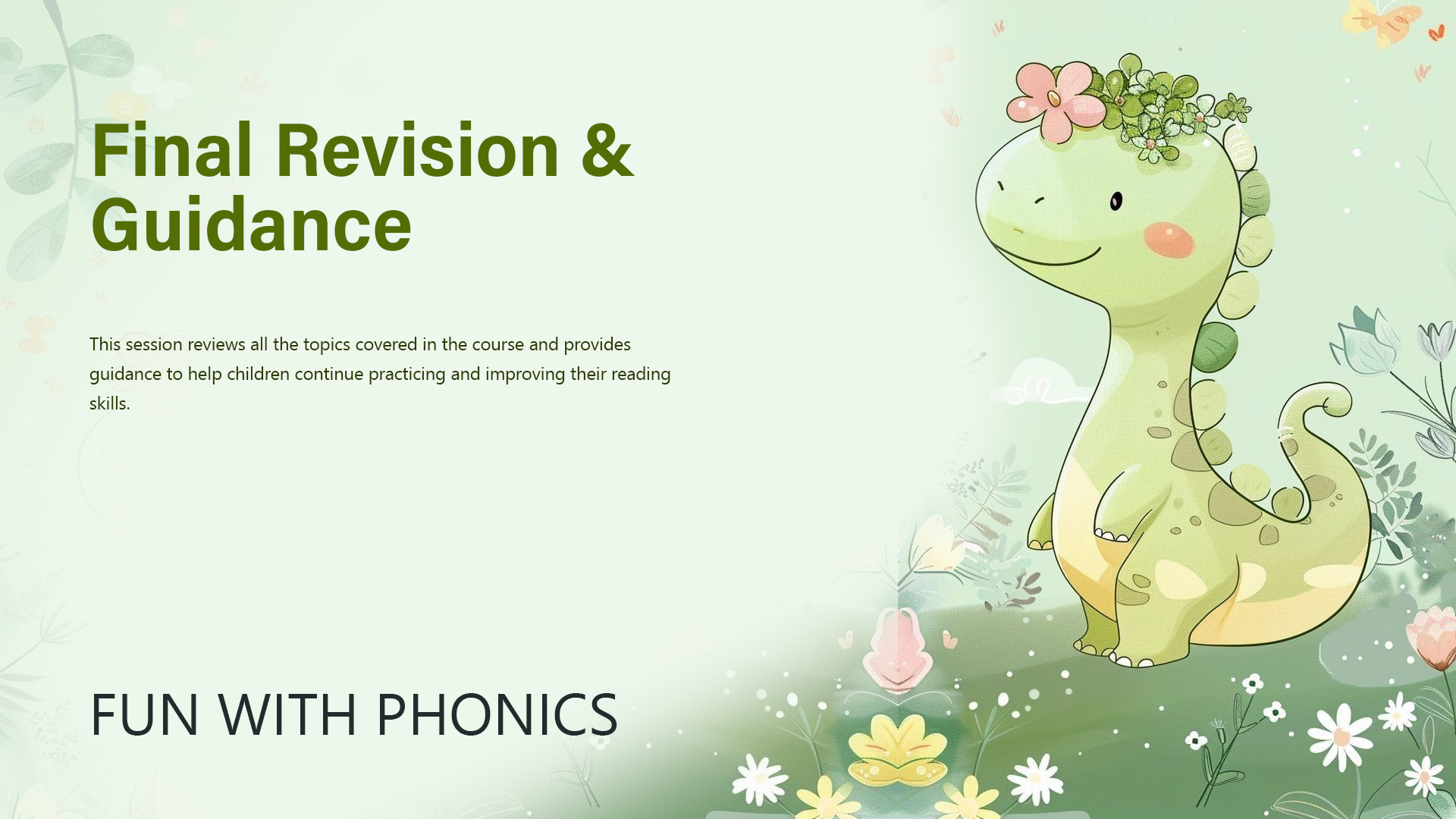 Final Revision & Guidance