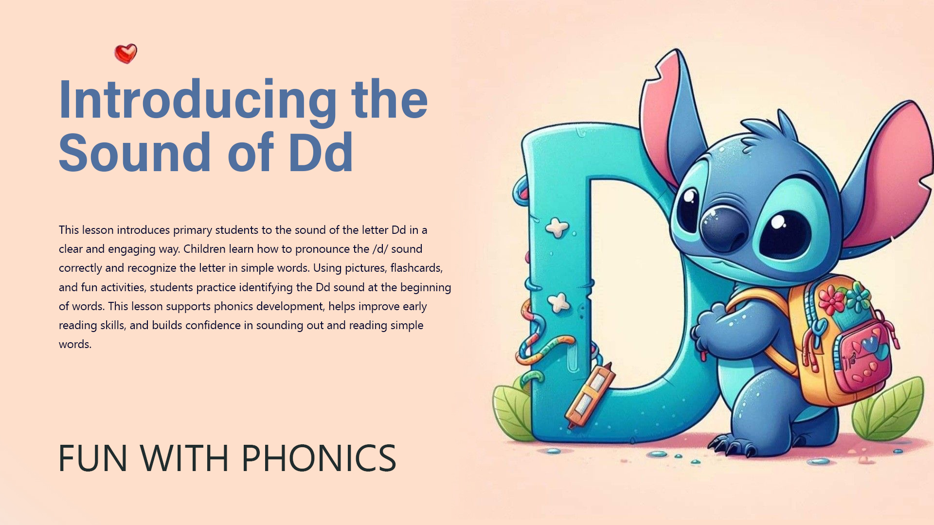 Introducing the Sound of Dd