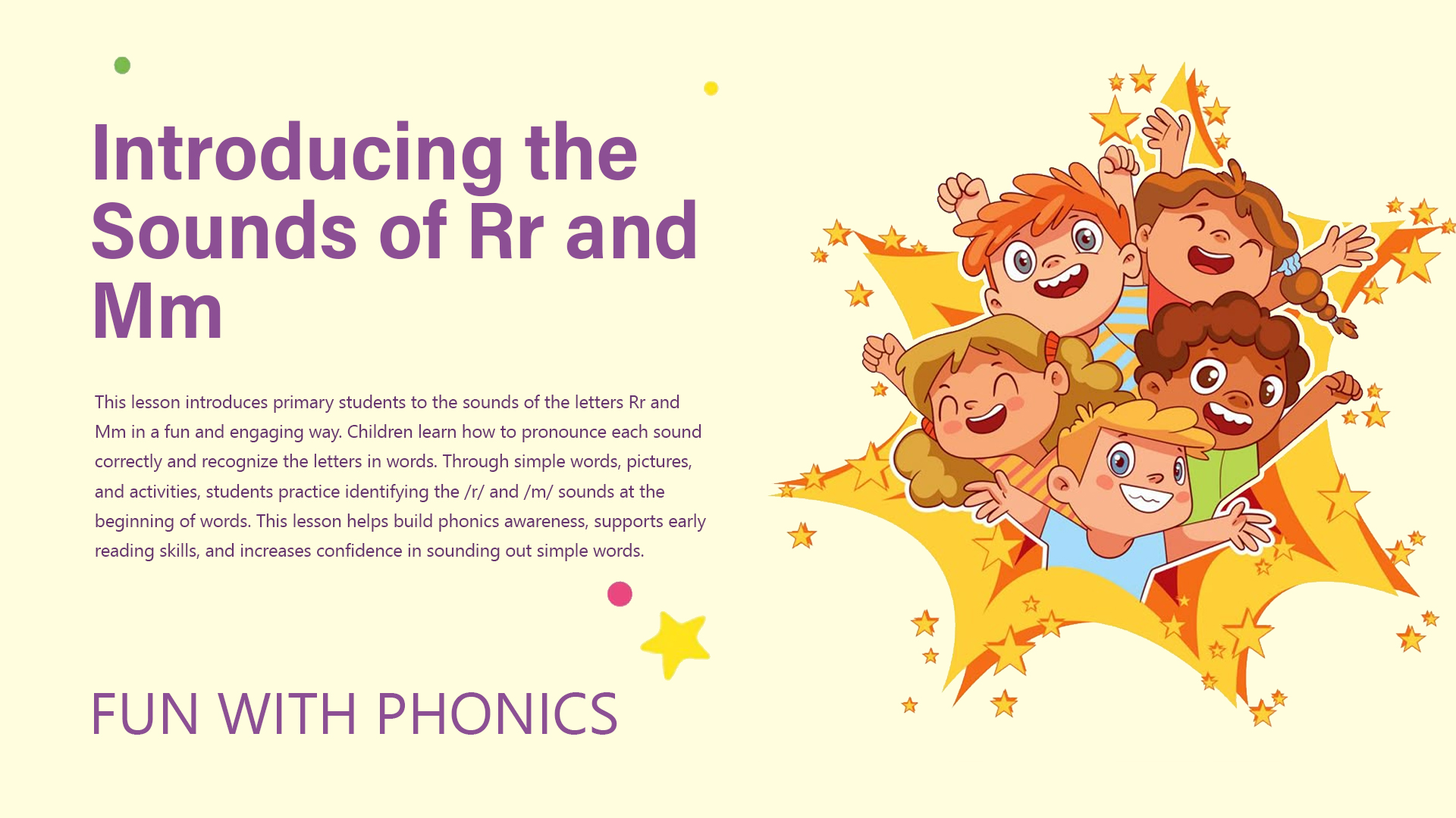 Introducing the Sounds of Rr and Mm