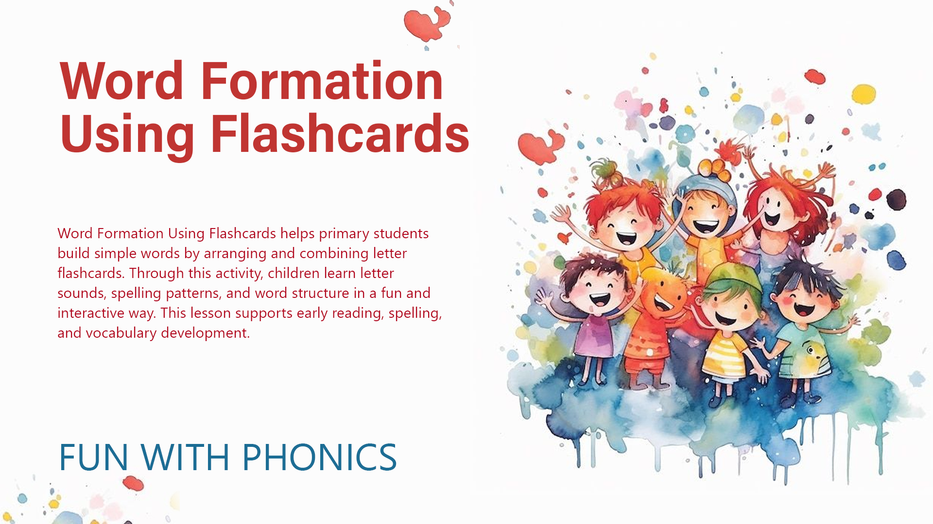 Word Formation Using Flashcards